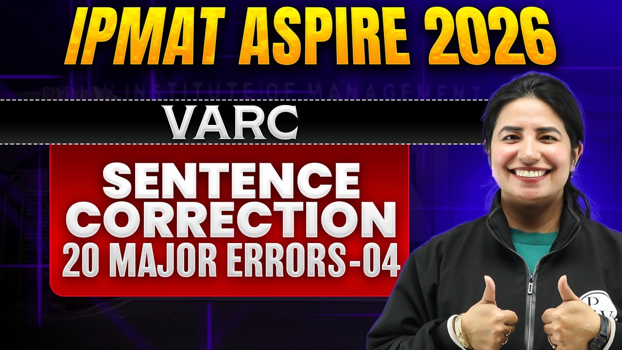 Sentence Correction Lec 04 | VARC | IPMAT Aspire 2026