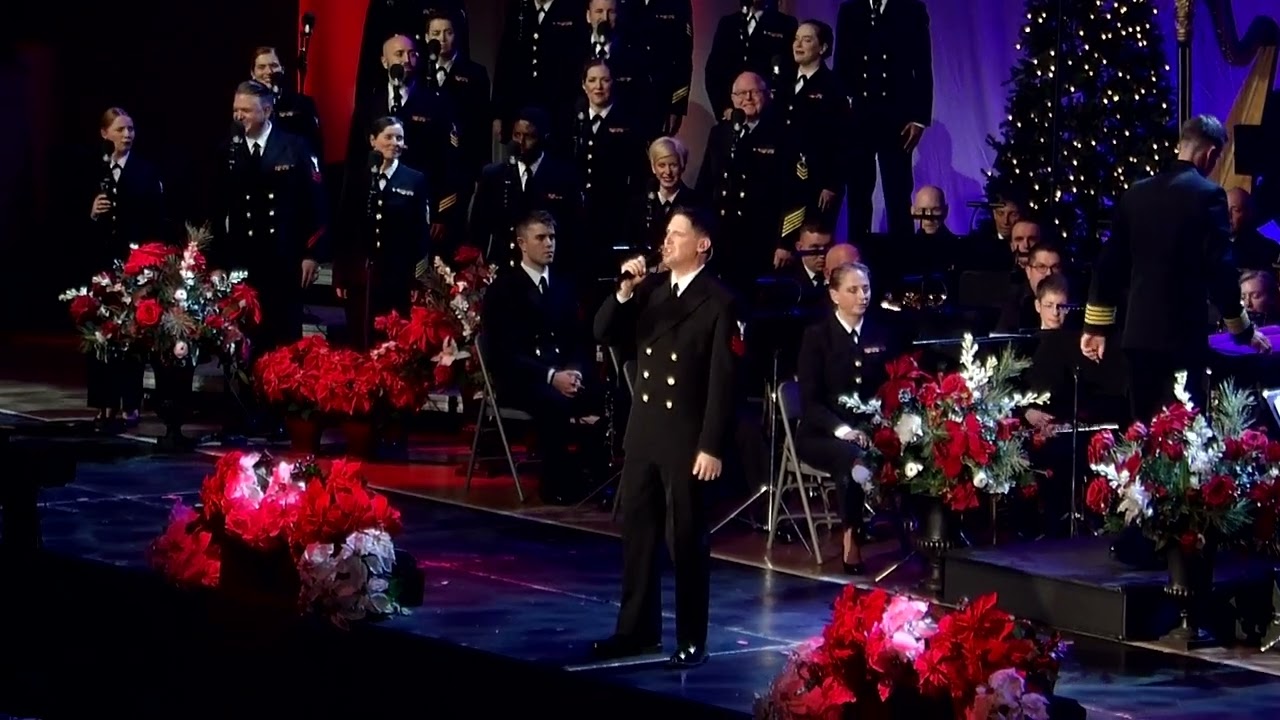 United States Navy Band "Most Wonderful Time of the Year" Vocal by MU1 Daniel Curran. Dec. 22, 2024
