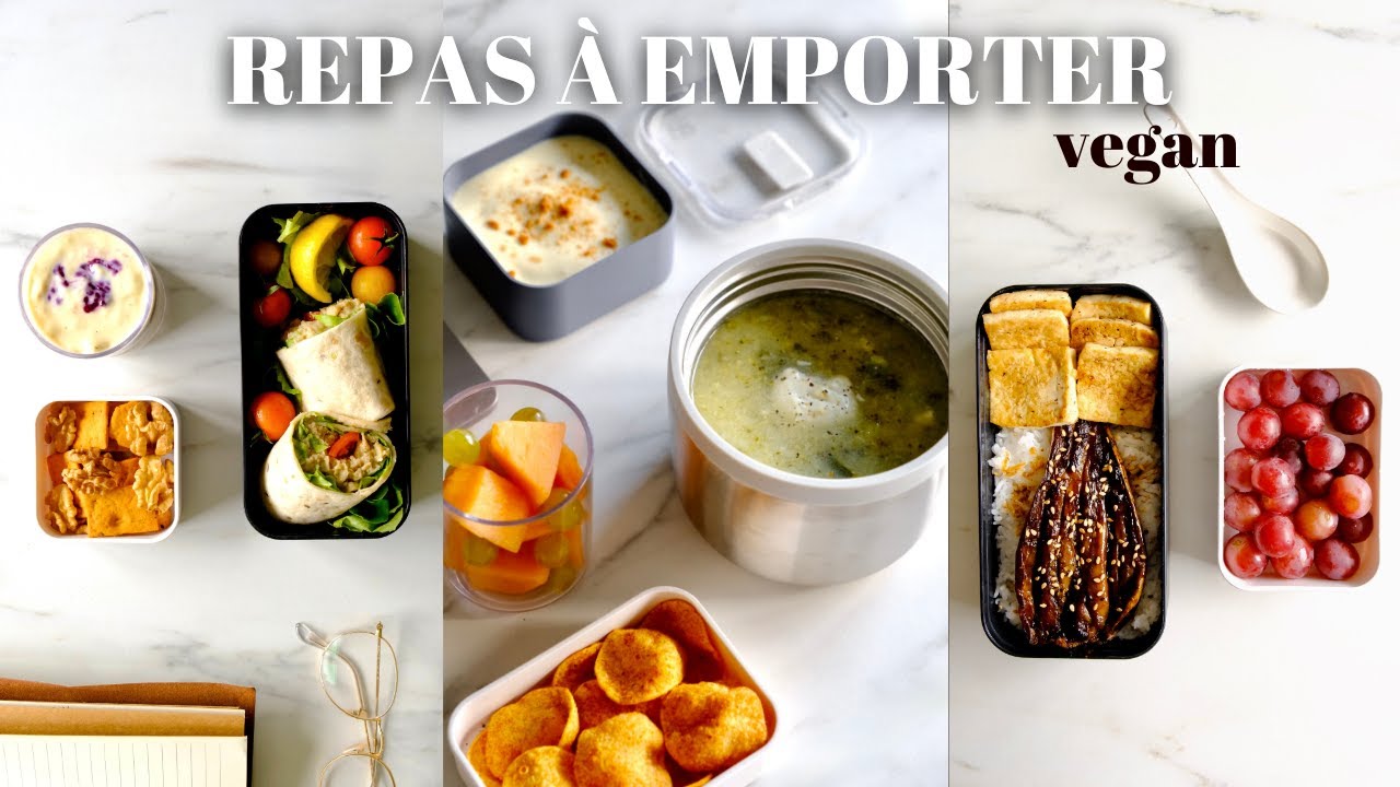 REPAS À EMPORTER | 3 IDÉES DE LUNCHBOX VEGAN