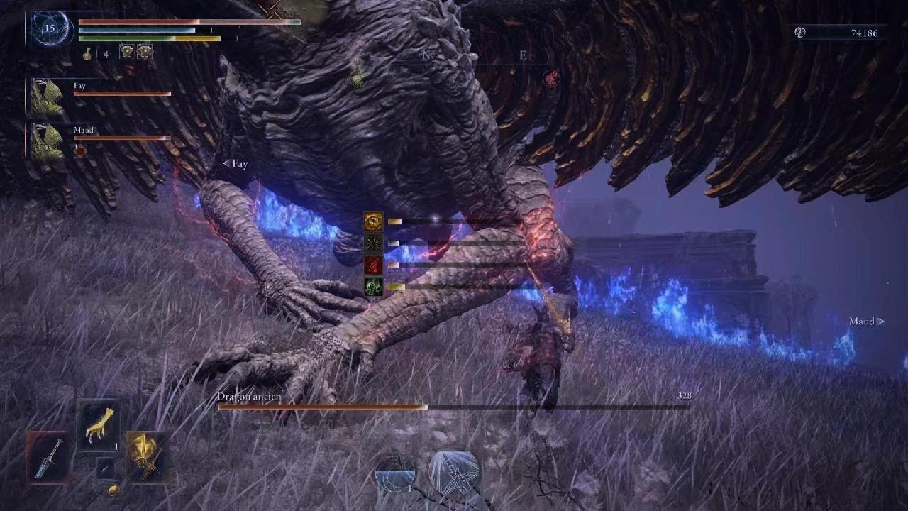 ELDEN RING NIGHTREIGN : Gueule Béante [Deep of Night Level 5] [Double Espadon]