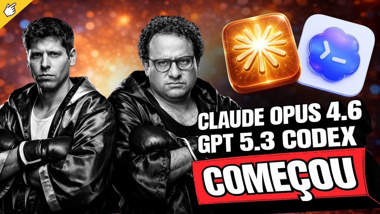 ⚔️Claude Opus 4.6 vs GPT-5.3 Codex: A guerra das IAs começou de verdade