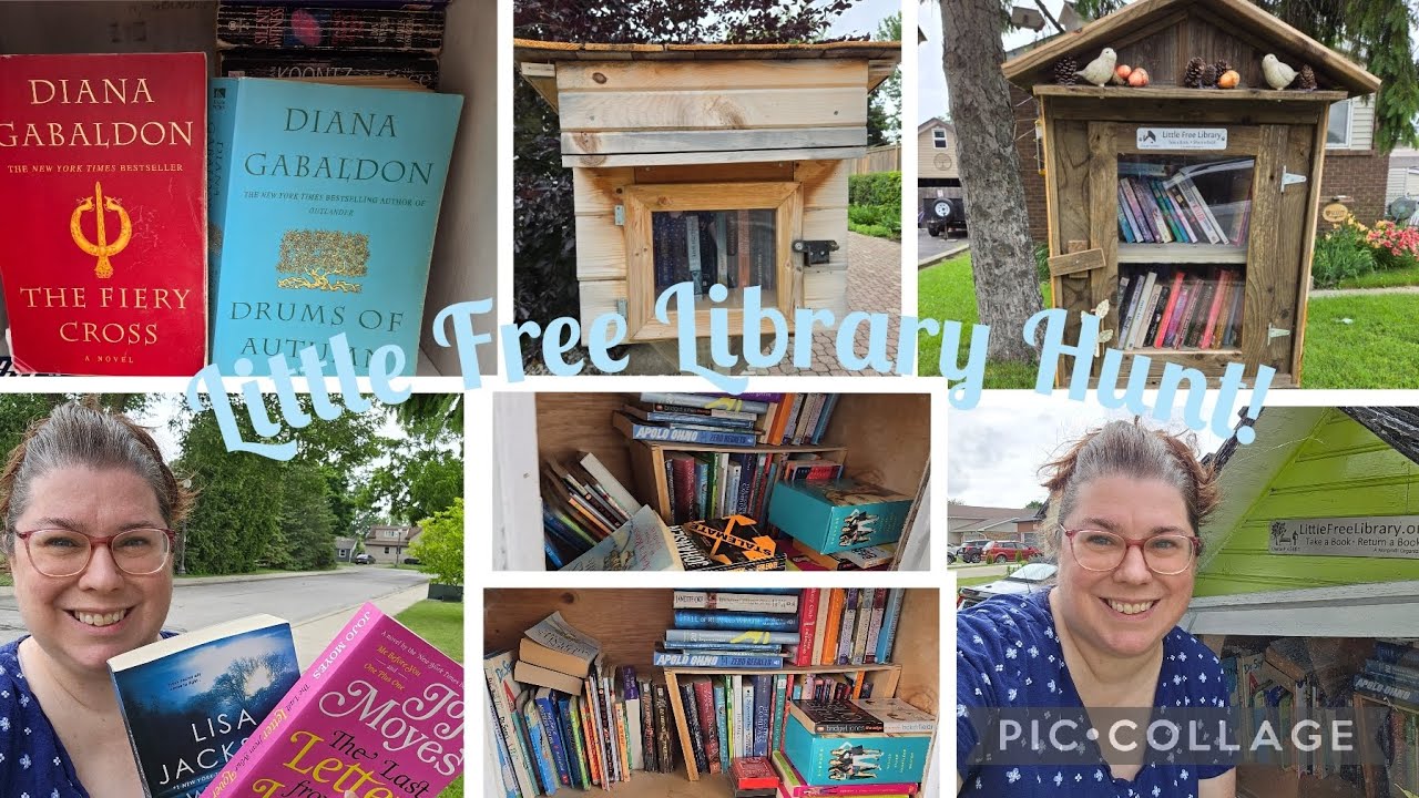 Book Hunting at 5 Little Free Libraries! What will we find? 📚