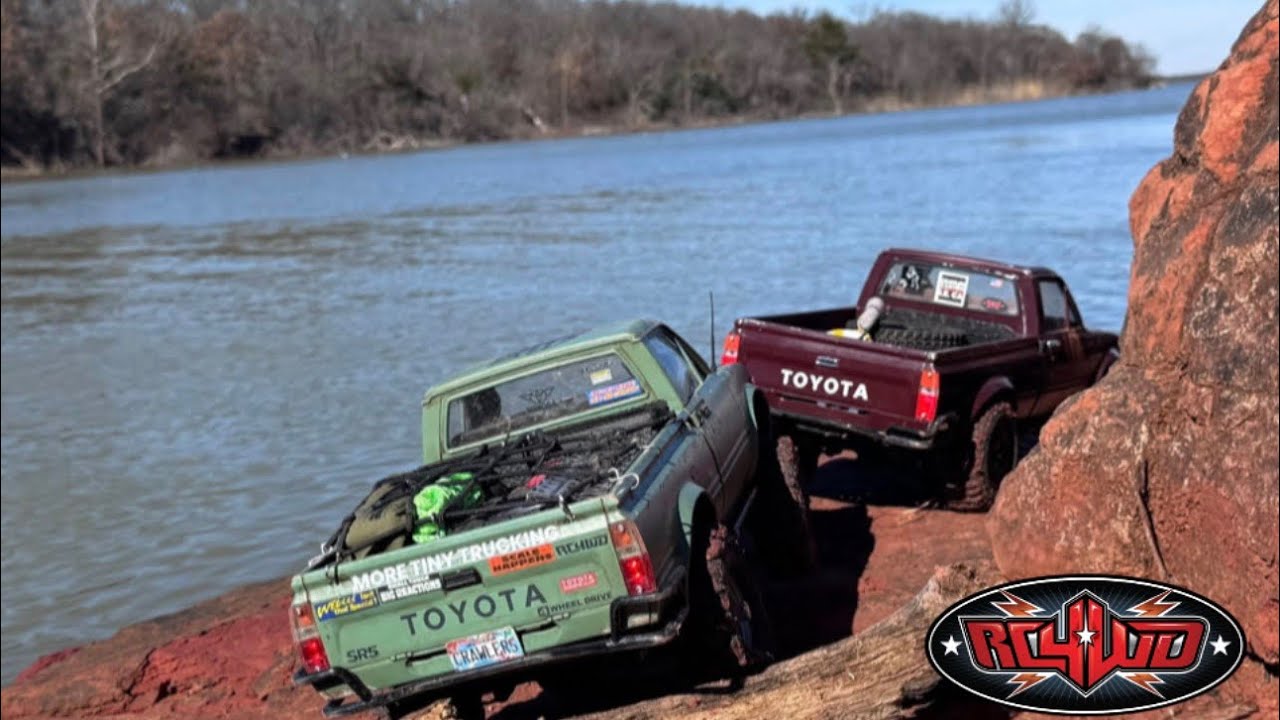  Great Day Exploring the lake spillway with under 4 inch tires #rccrawlers 