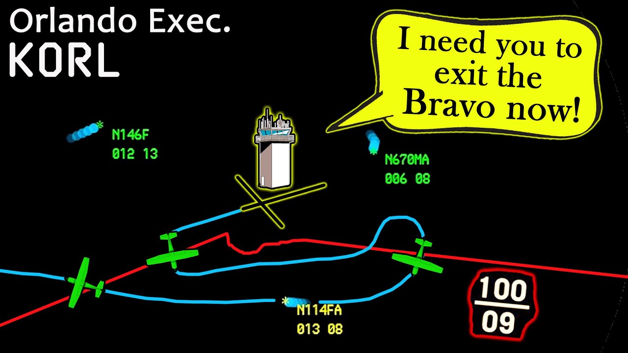 Cessna BUSTED BRAVO AIRSPACE at Orlando | 