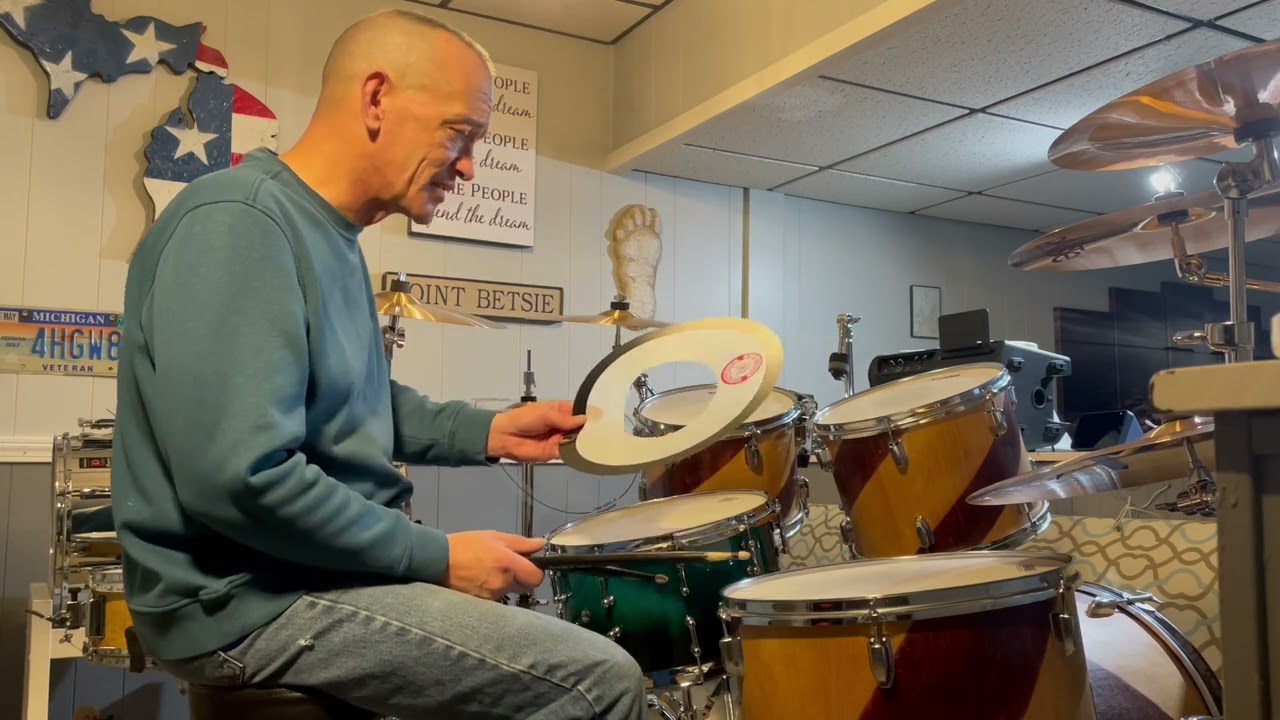 New SPL 468 snare with Remo Emperor head and three types of dampening