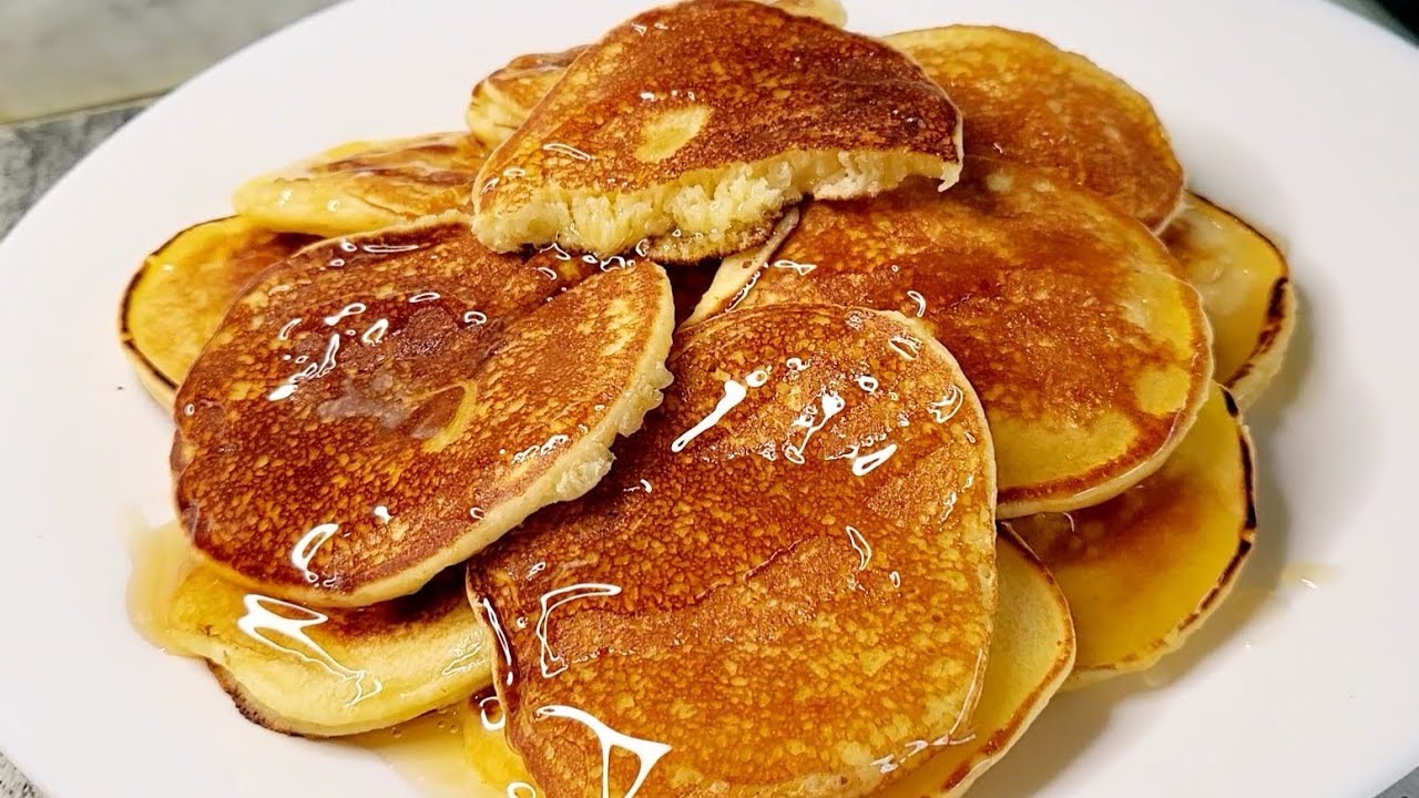 Tienes un yogur y una manzana🍎el Desayuno más fácil, rico y Rápido  en 5 MINUTOS tortitas esponjosas