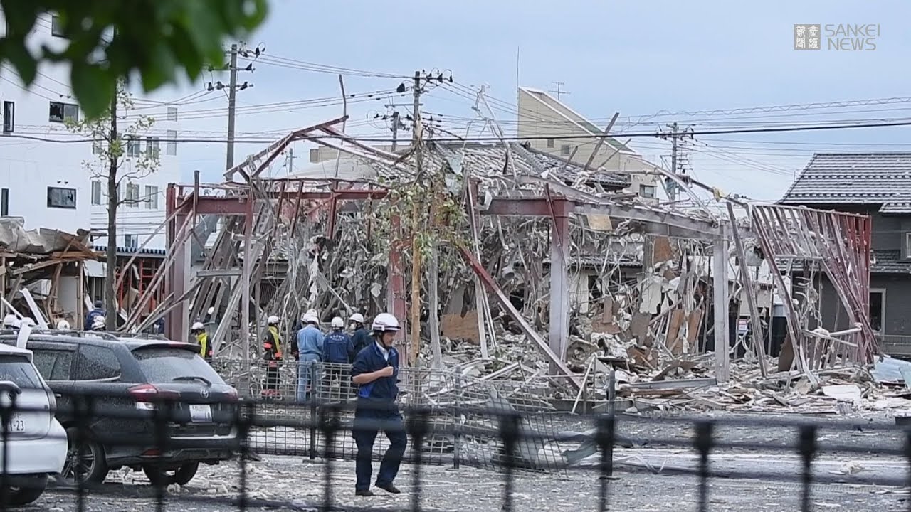 福島・郡山の爆発、改装中の飲食店全壊、ガス漏れか