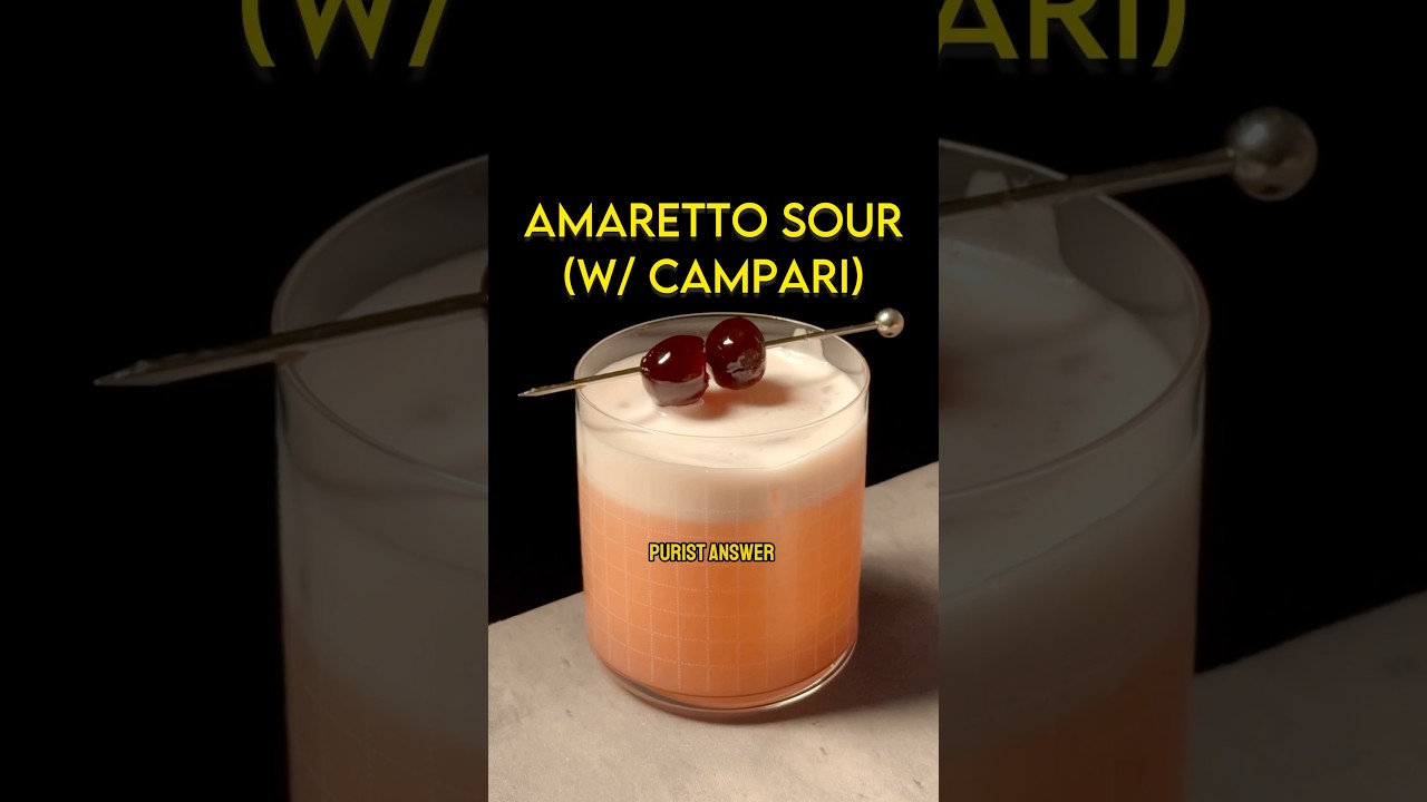 A bitter amaretto sour? #shorts #cocktail #amaretto