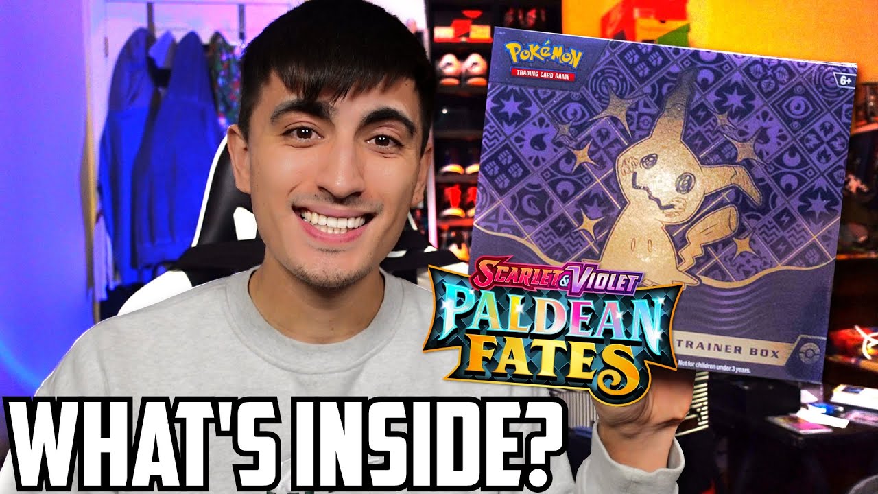 Открытие коробки элитного тренера Pokemon Paldean Fates!