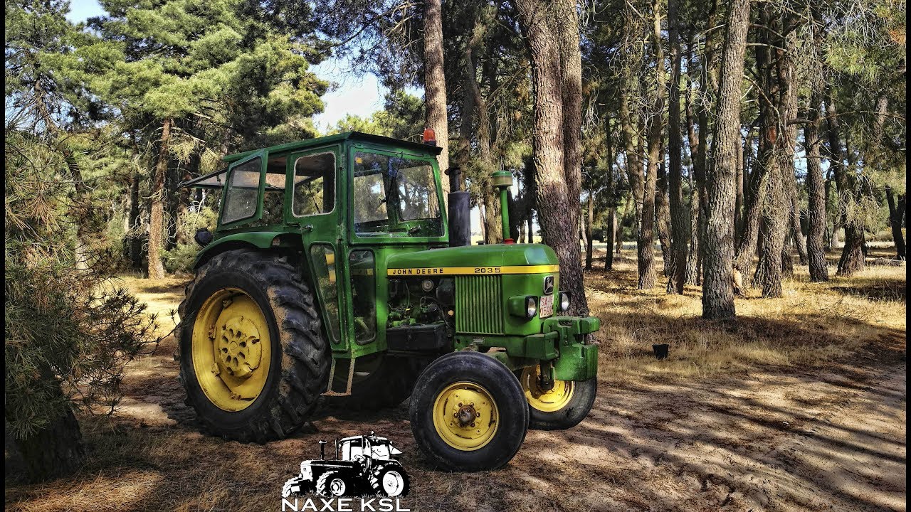 John deere 2035 Cultivating corn [Gopro]