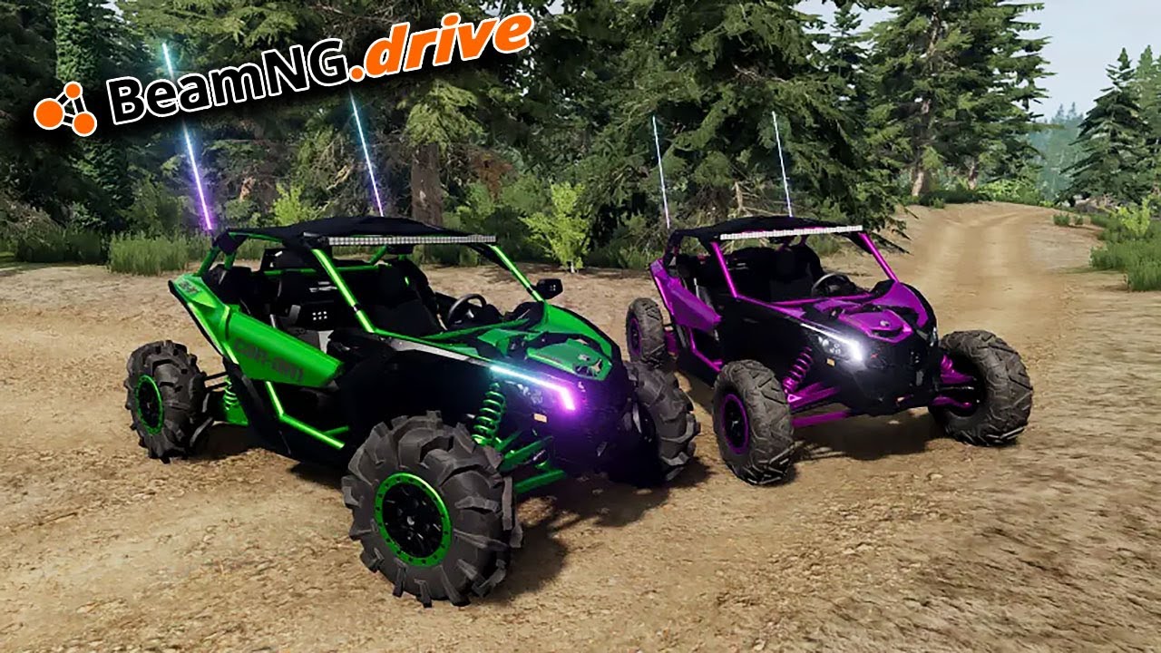 BeamNG.drive MP - BIG TURBO CANAM X3 VS GF'S STOCK CANAM X3