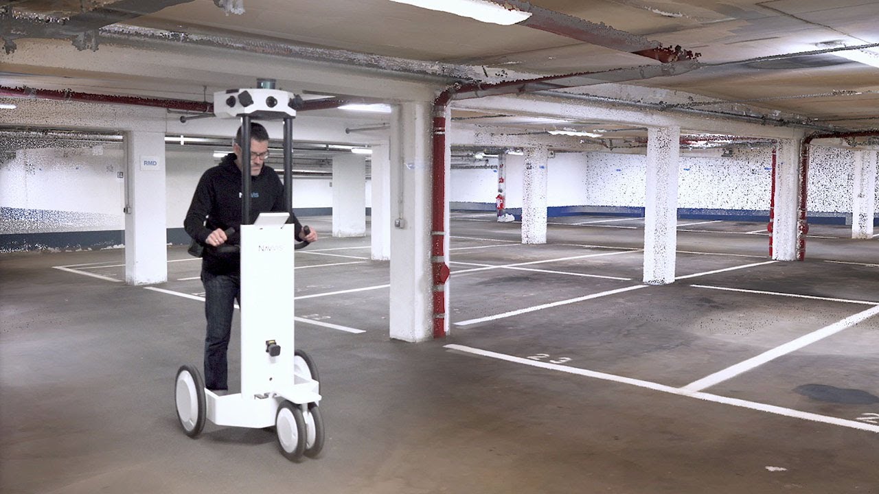 Virtual Demonstration of the NavVis M6 Indoor Mobile Mapping System