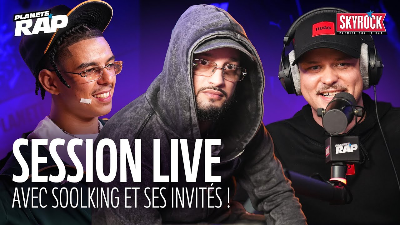 SESSION LIVE avec Soolking, Guizmo, La Quica, Gama & Chakib ! #PlanèteRap