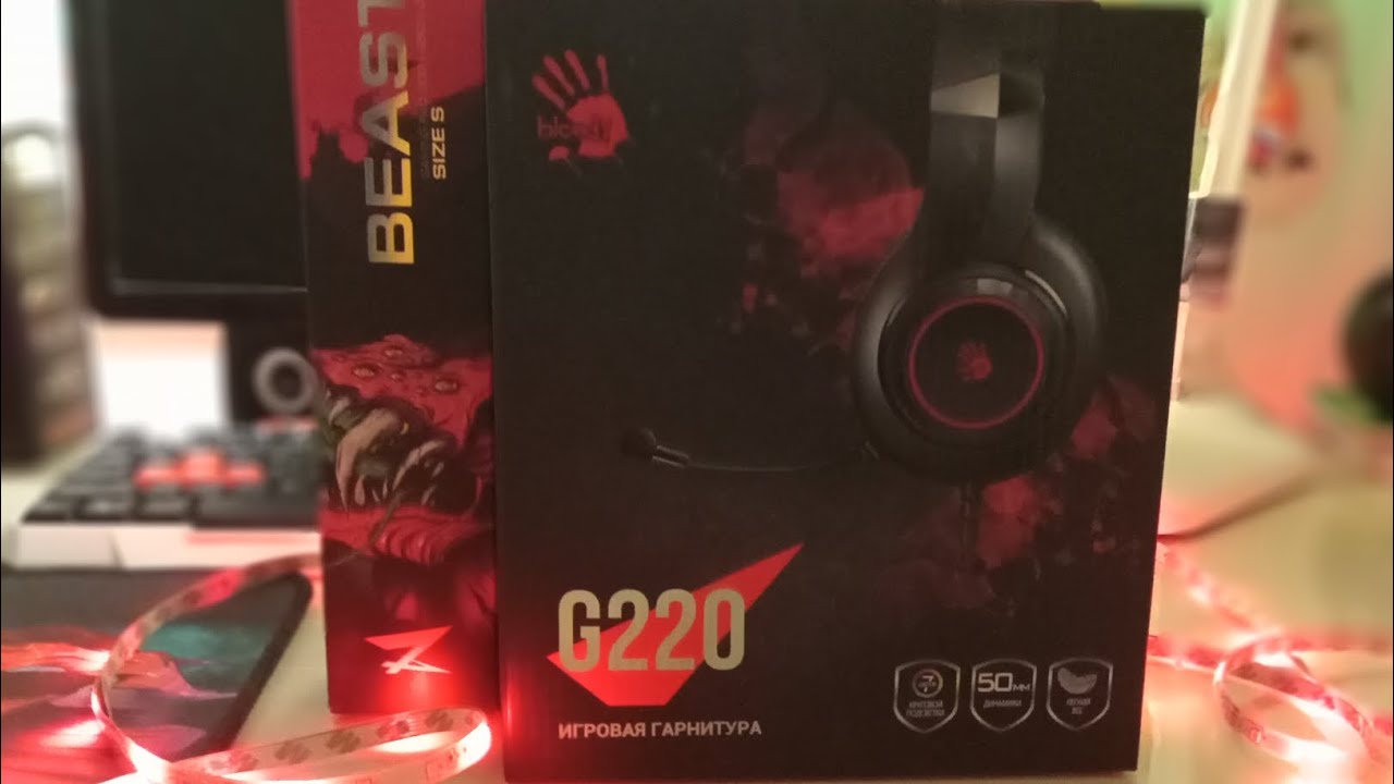 Bloody G220 gaming gear (распоковка)