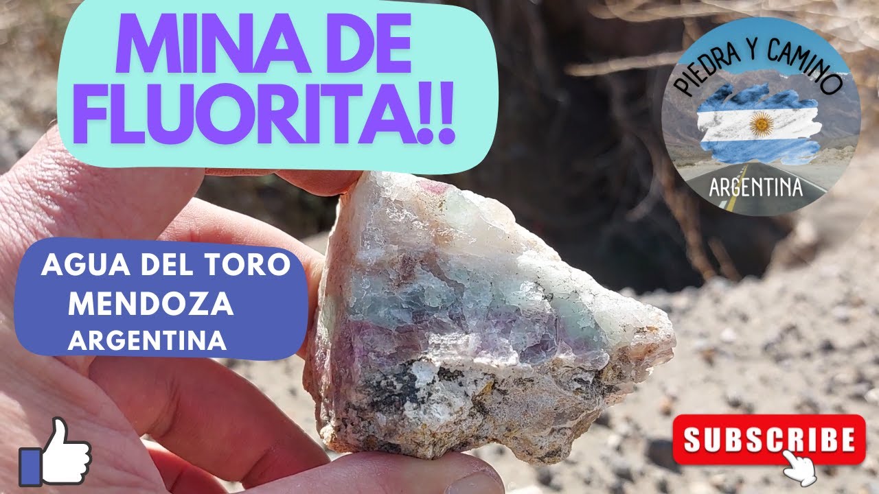 Así es una Mina de Fluorita. Fluorite Mine. Mendoza, Argentina.