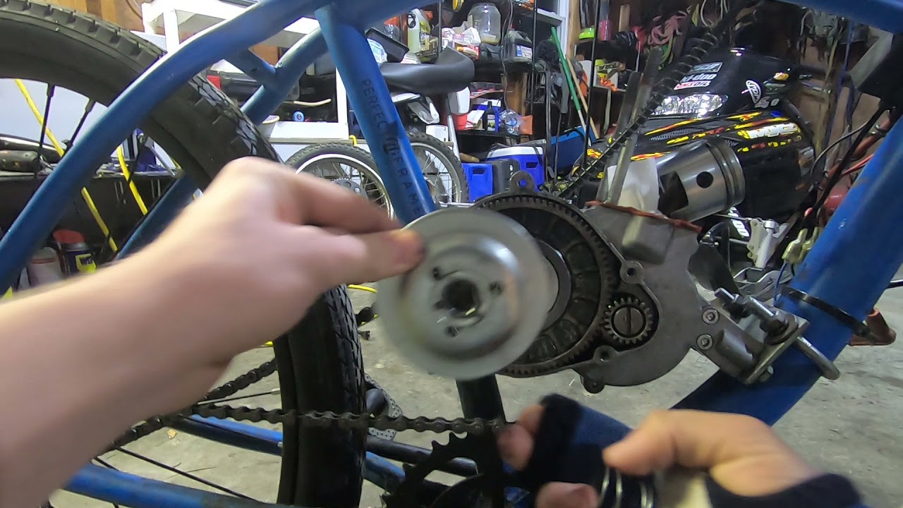 Motorized bike clutch and flower nut adjustment walkthrough