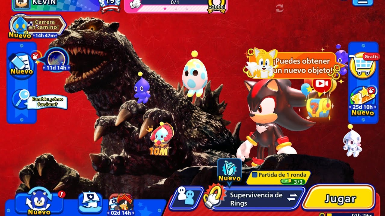 Jugando sonic rumble con Shadow 😎😄🥳🎮🌪🌀