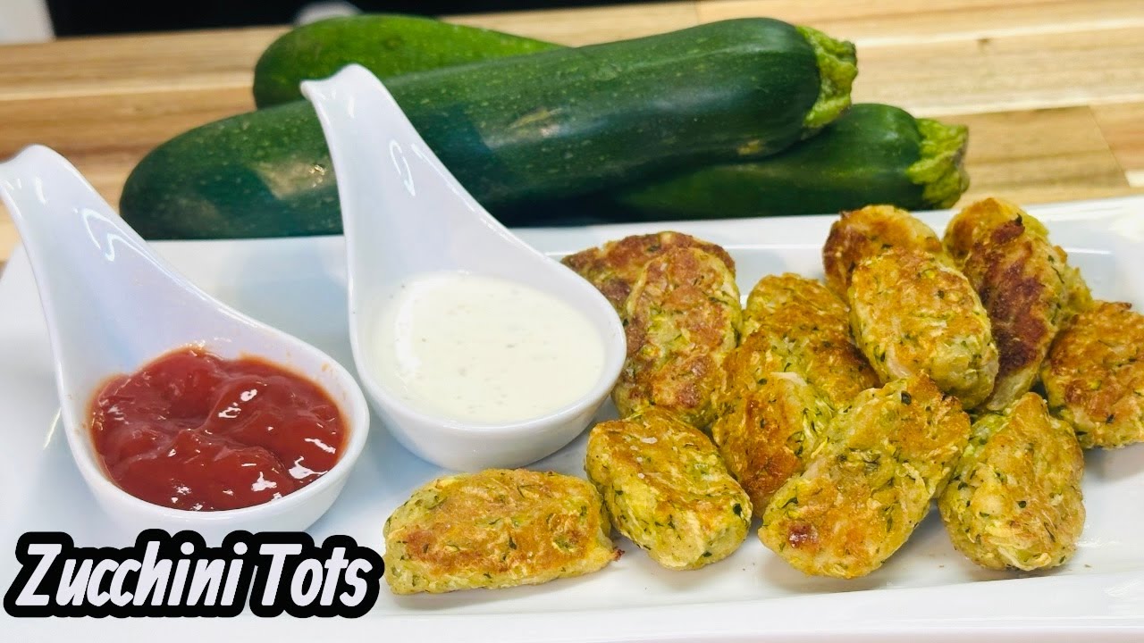 Crispy Baked Zucchini Tots