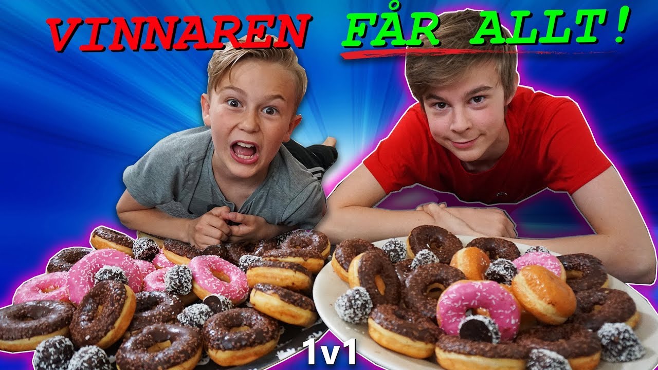 1v1 VINNAREN FÅR ALLT! *Donuts för 500 KR!*  |  Crash Brothers