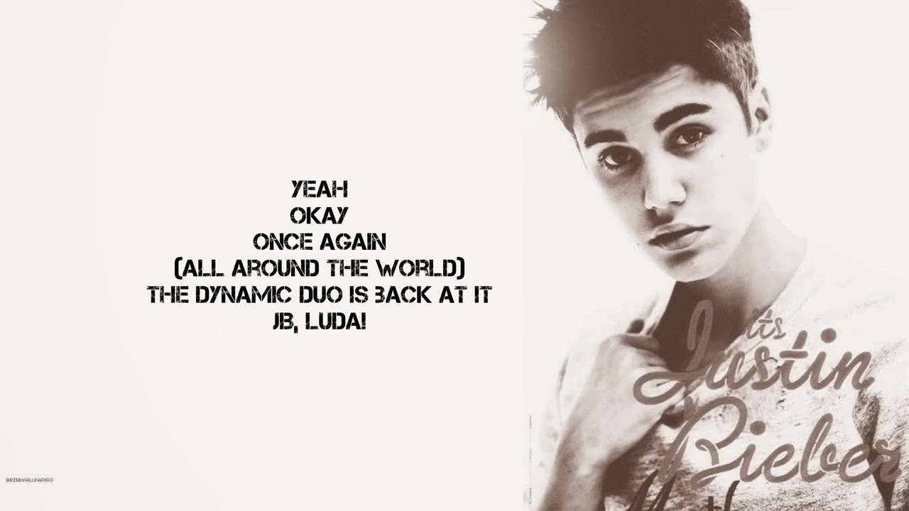 Justin Bieber - All Around The World (slowed + lyrics)