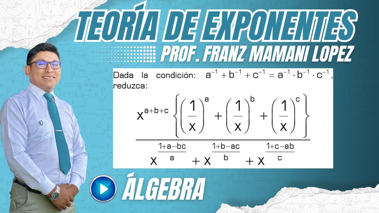 TEORÍA DE EXPONENTES - ALGEBRA