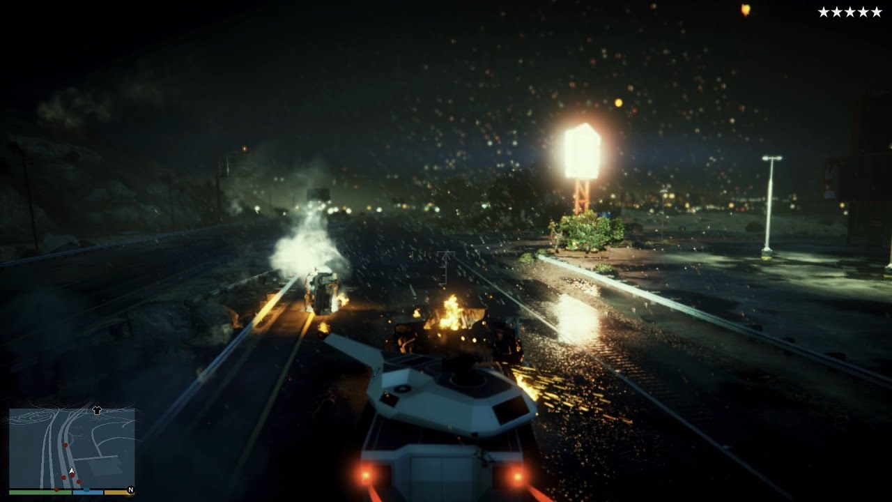 GTA 5 TM-02 Khanjali Tank Rampage + Epic Five Star Escape(VE:DGA 3.1.1)