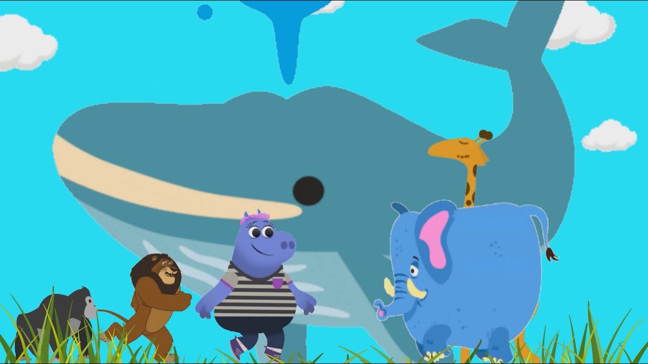 Hickory Dickory Dock -Huge Animals #nurseryrhymes #baby #toddlers #animals #hickory #elephant #whale