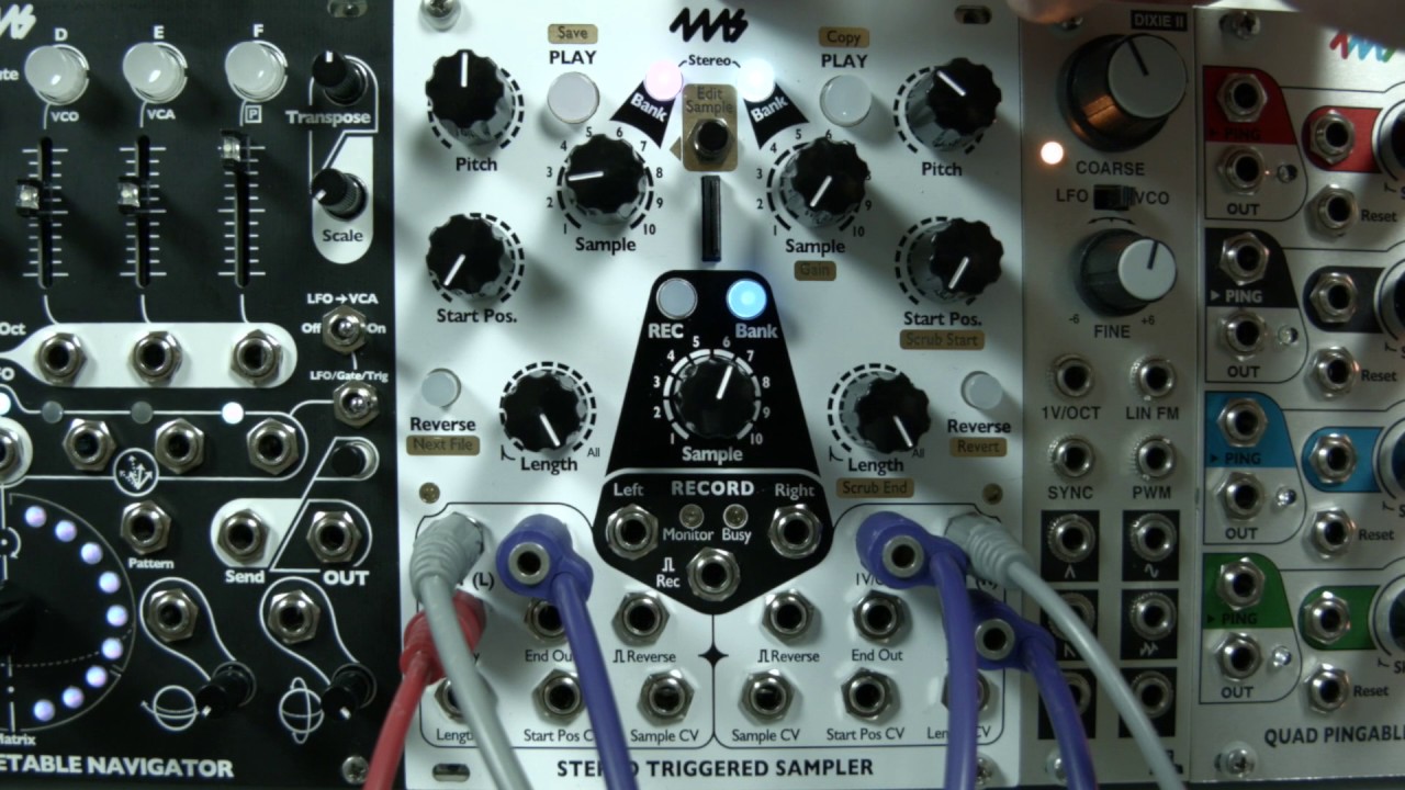 Stereo Triggered Sampler (STS) Basic Triggering with Richard Devine Samples!