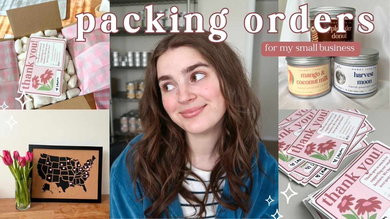 📦 PACK ORDERS WITH ME | sending to new states, how much it costs, & real behind-the-scenes