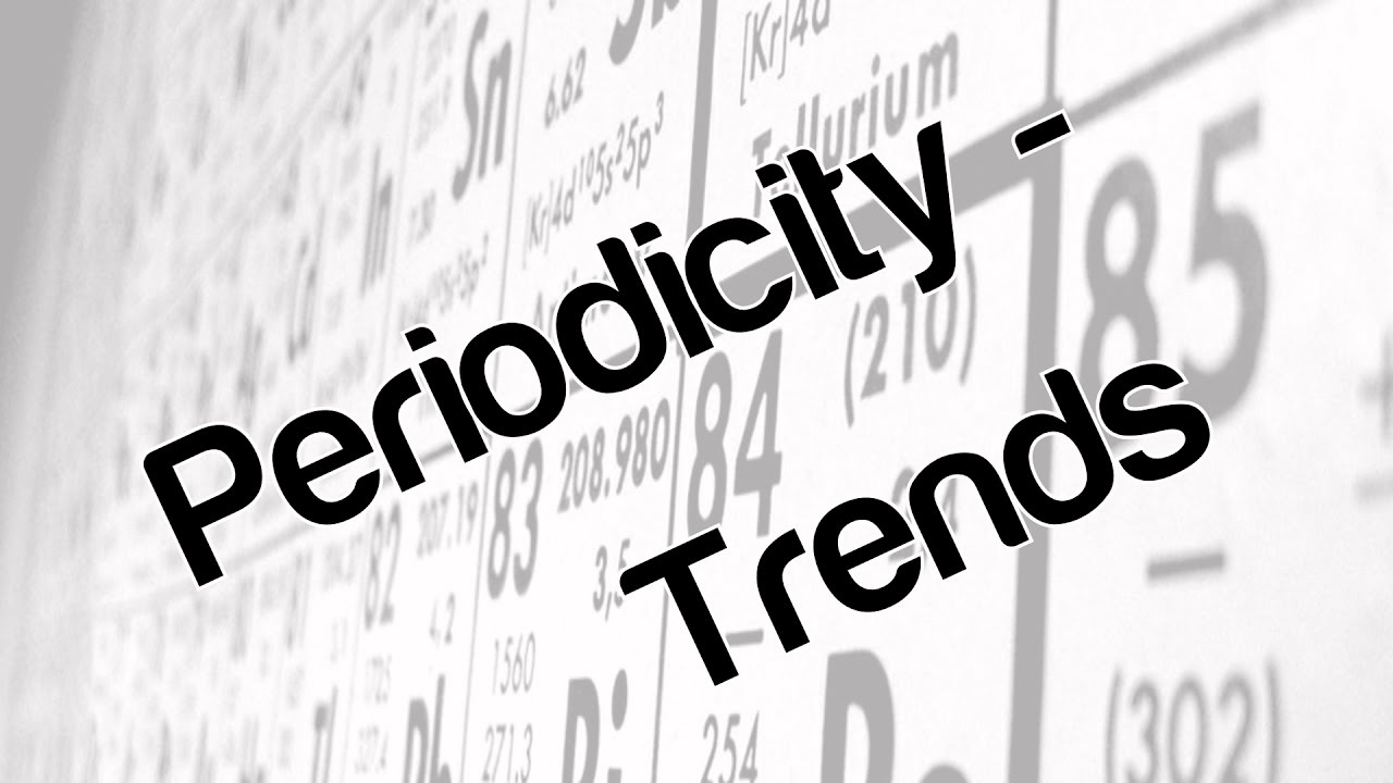 Periodicity - trends