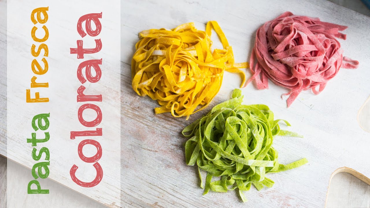 Pasta Fresca Colorata - Rosso, giallo, verde