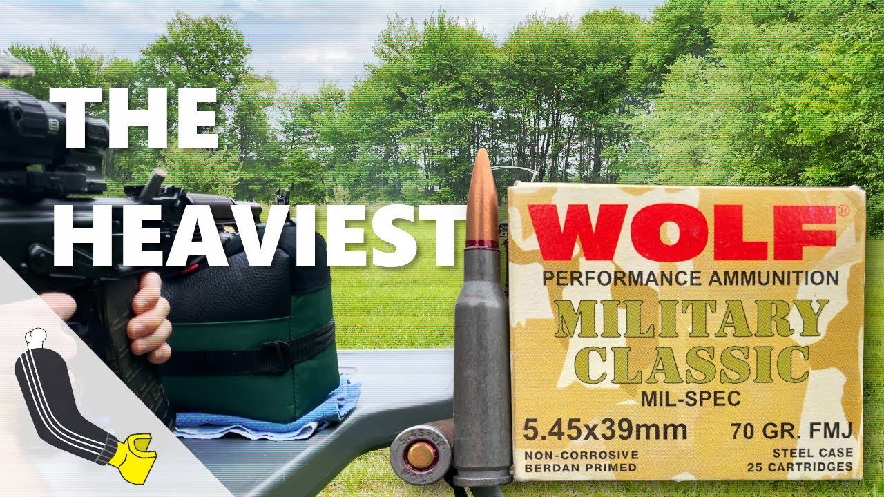 5.45x39 Wolf Military Classic 𝖬𝗂𝗅 𝖲𝗉𝖾𝖼 70gr. FMJ//Velocity Test//Wolf's Heaviest 5.45x39