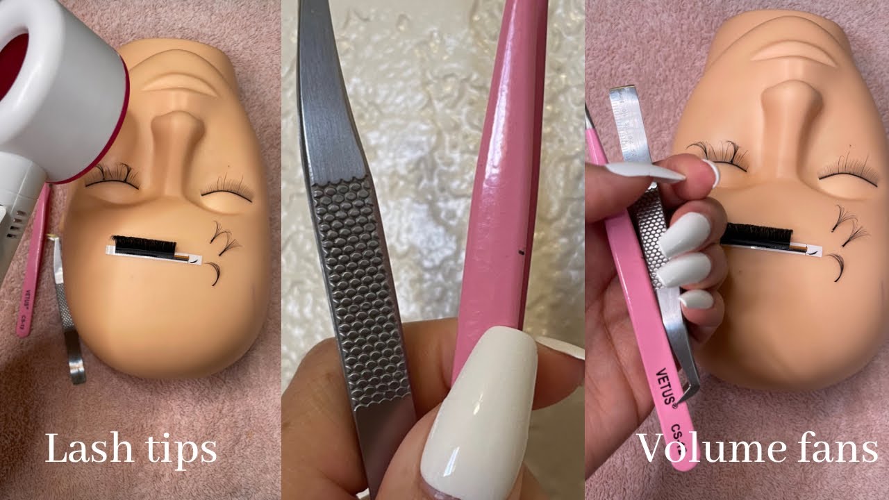 2023 Lash extensions for beginners | volume lash training | fans| lash tutorial| lash tech tips!