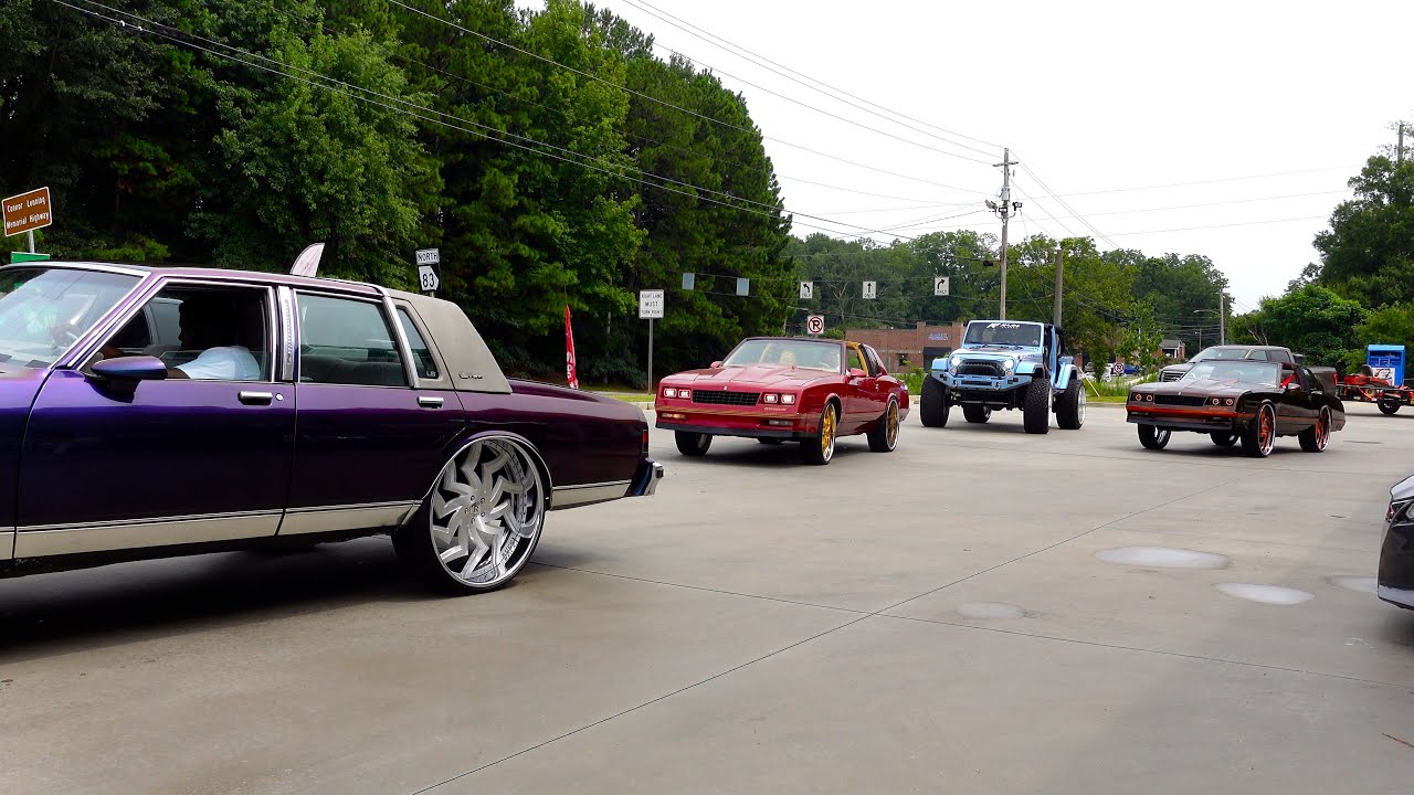 WhipAddict: Linked Up With the STR Car Club! 2 Monte Carlo SS's, 3 Box Chevys & 1 Jeep Wrangler