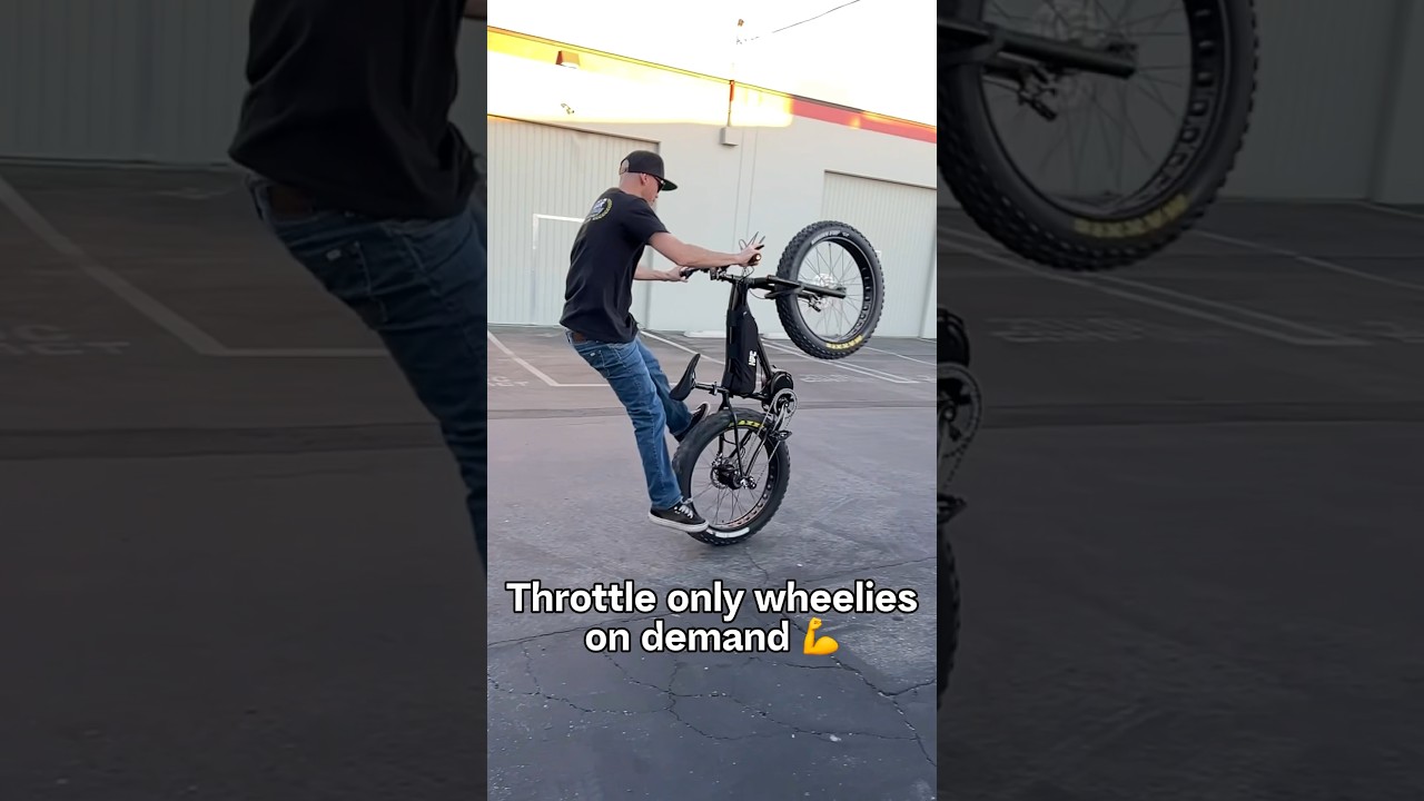 Throttle only fat E-bike wheelie? The Titan Pro can!  #fatbike #ebike #wheelie #electricbike