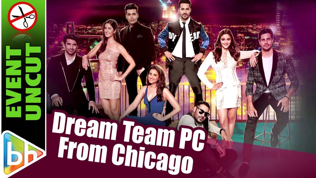 Dream Team 2016 | Press Conference | Chicago | Katrina Kaif | Varun | Alia | Sidharth | Event Uncut