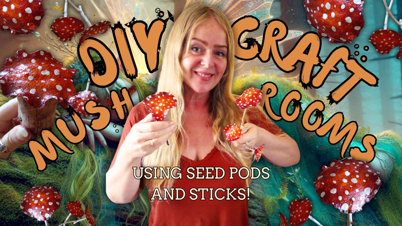 Making Rustic FAIRYCORE Mushrooms! Easy DIY Craft Project 🍄🍄🍄