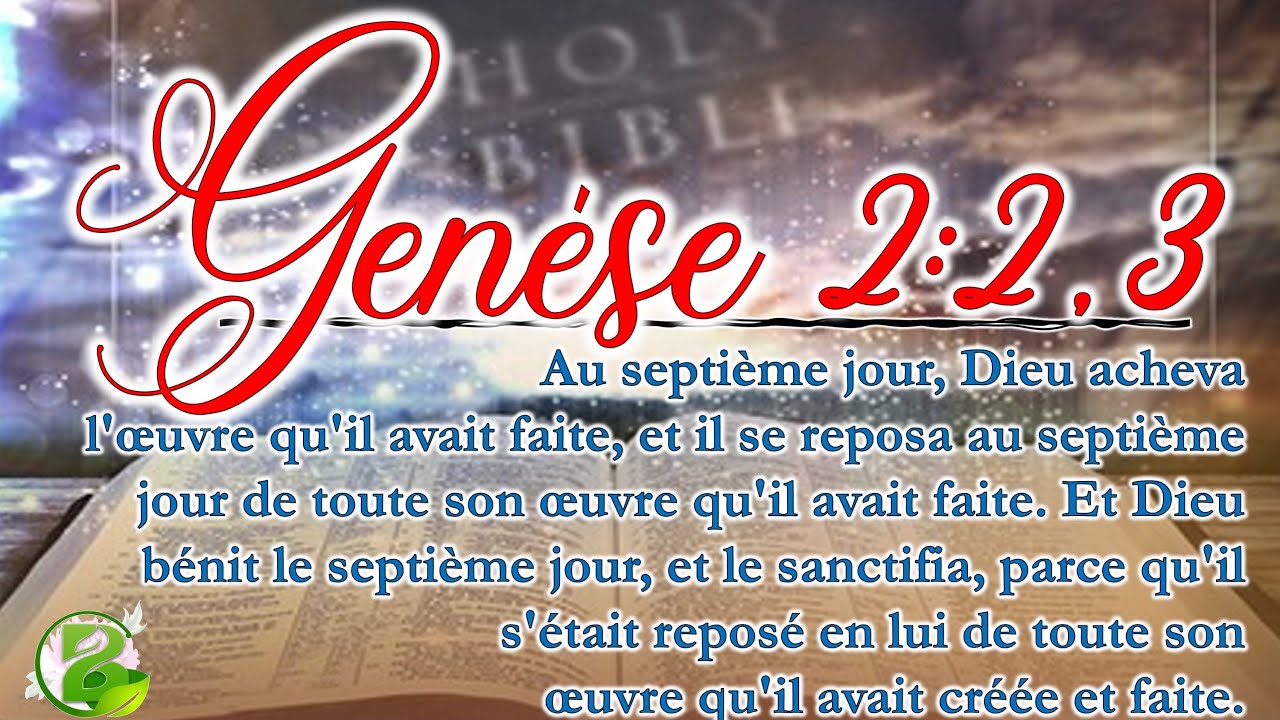 Genèse 2:2,3