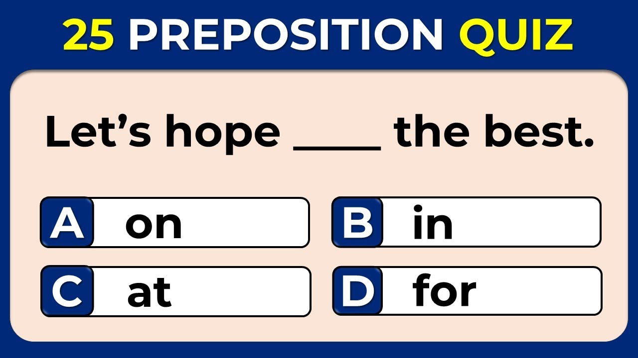 Preposition Quiz: Can You Pass This Test? | #challenge 24