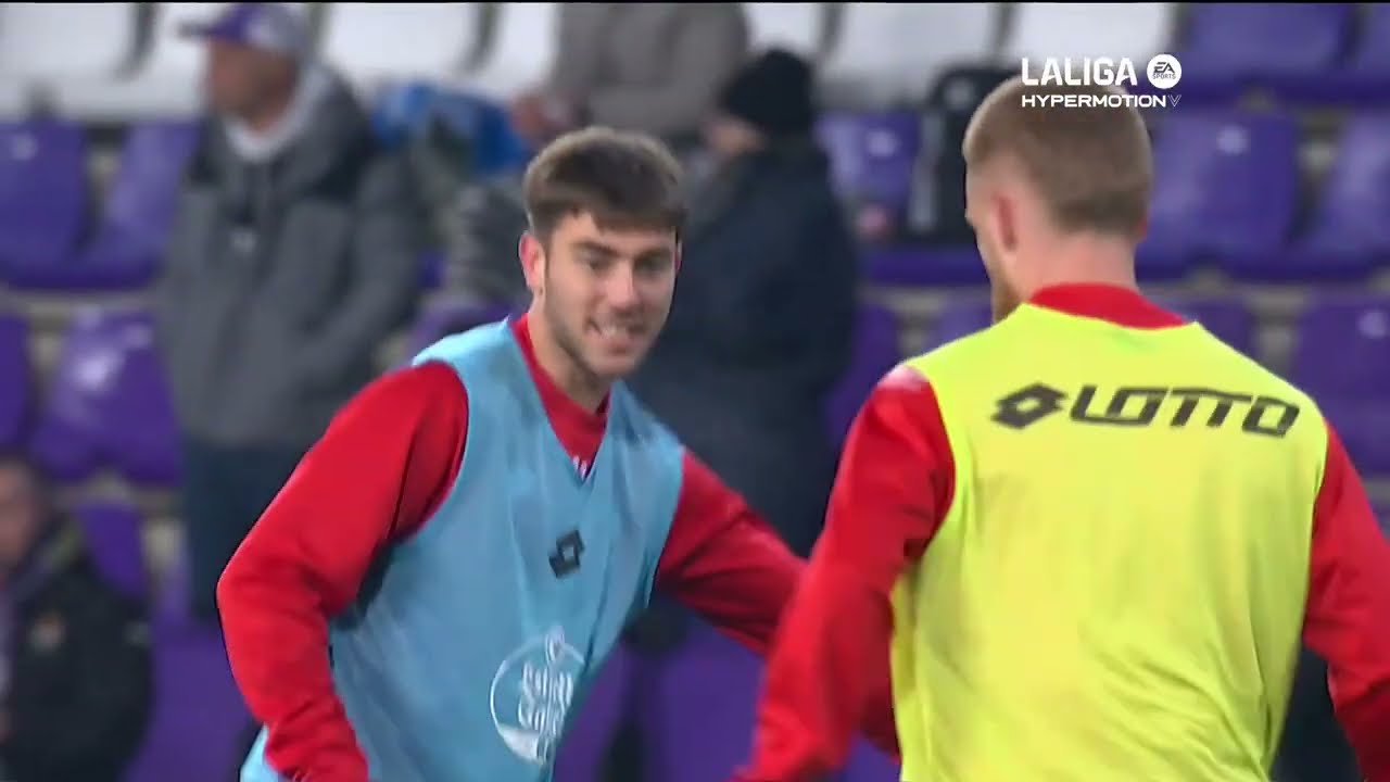Calentamiento Real Valladolid CF vs Racing Club Ferrol