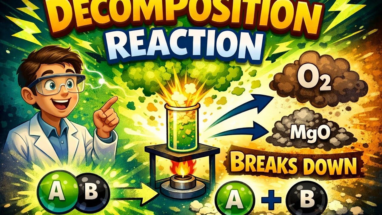 Decomposition reaction Class 10 science ncert 