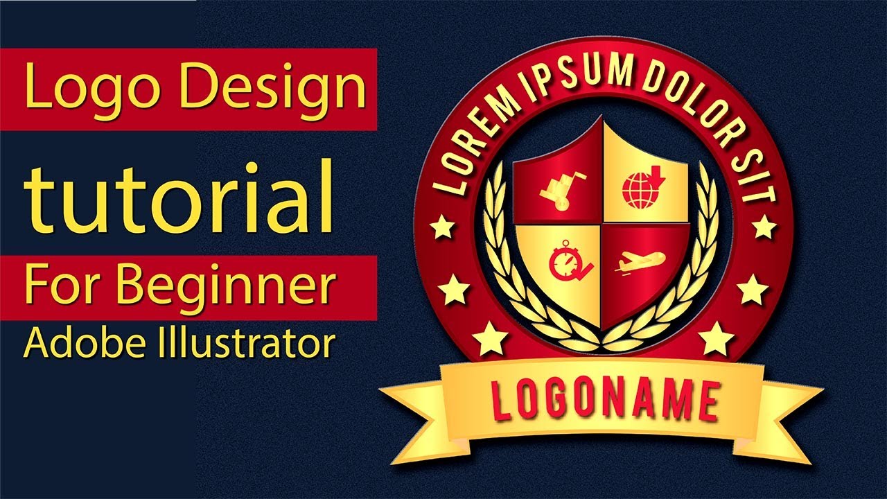 How to Make Professional  Logo design Illustrator tutorial||logo design process||Rasheed RGD