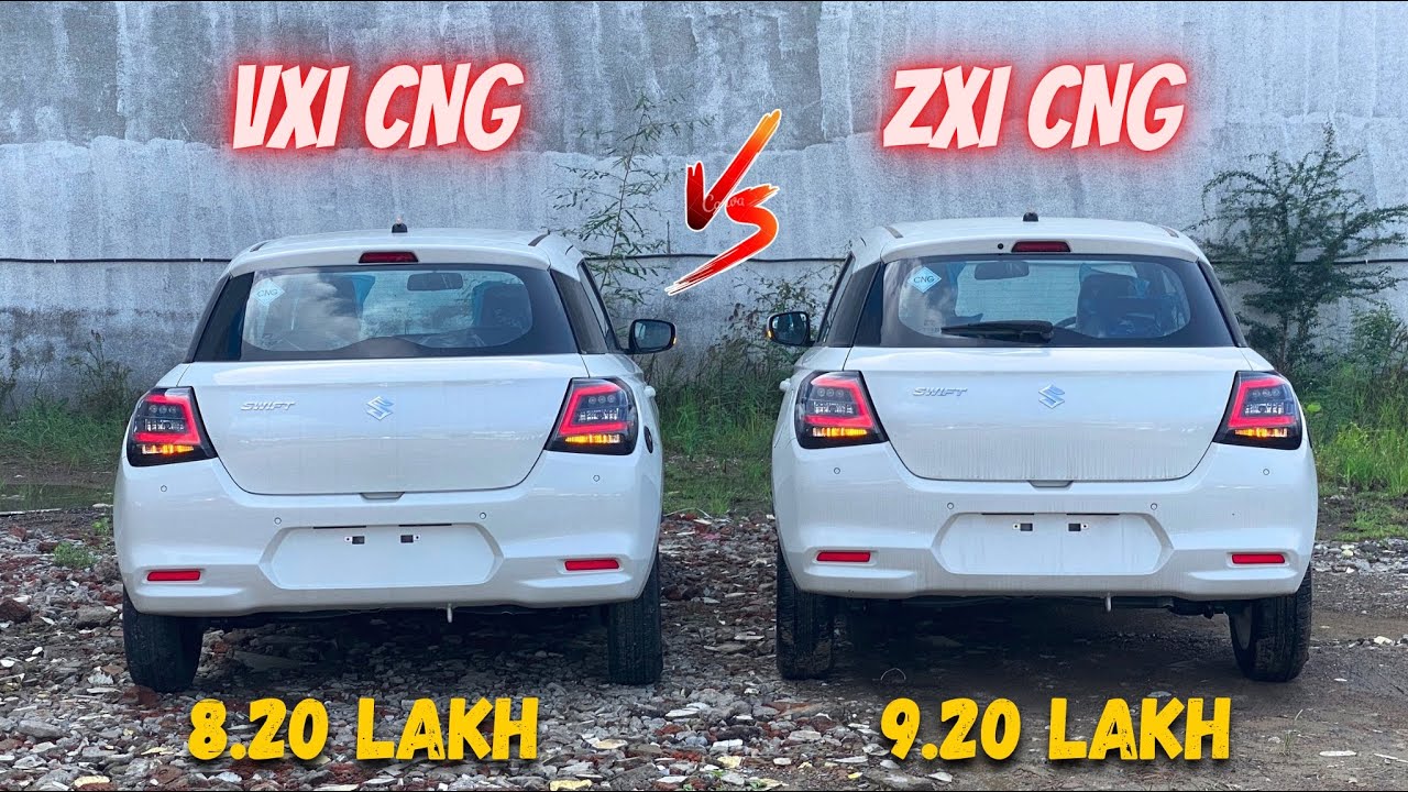 Swift VXi CNG vs ZXi CNG – Kisko Lena Best Rahega ?| Detailed Comparison🔥| New Swift vxi vs Zxi 2025