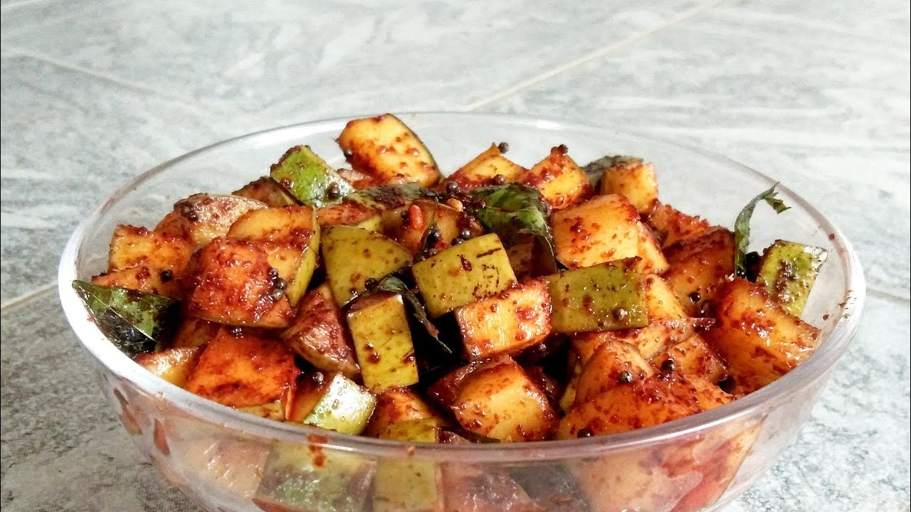 Try simple raw mango side dish/thalicha maangai/sugi's menu