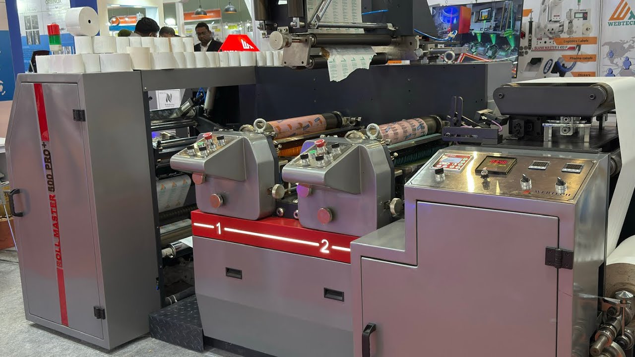 India’s Most Advanced 2-Color Thermal Roll Slitting Rewinding Machine | Live Demo at PaperEx 2025 🚀