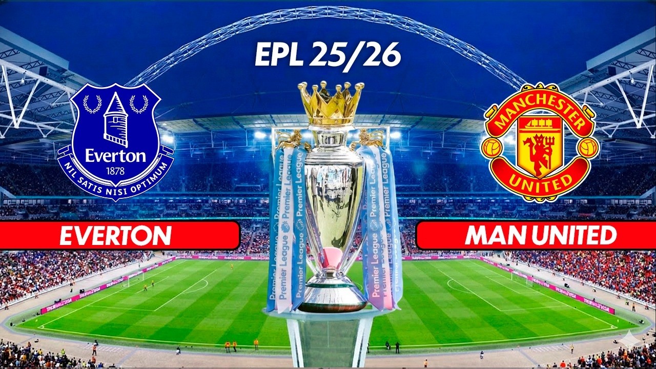 EVERTON vs. MANCHESTER UNITED - Premier League 25/26 | Full Match All Goals | Simulation PES