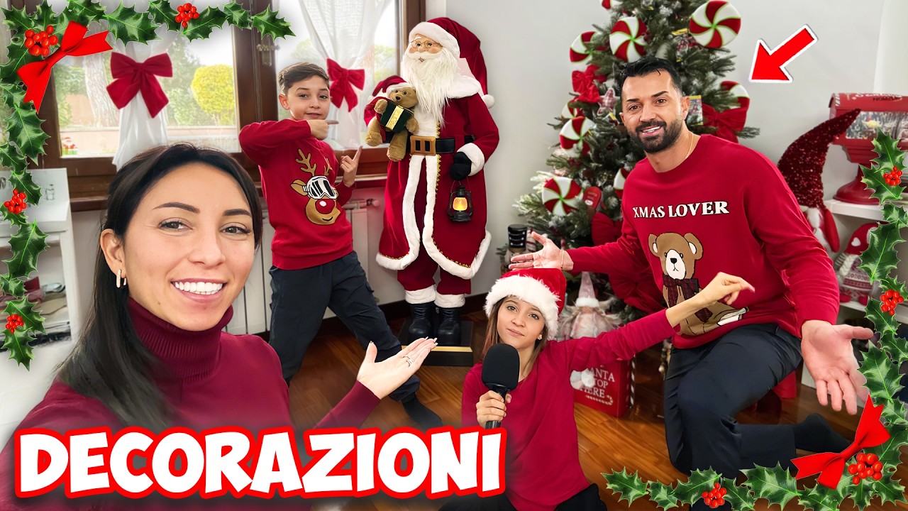VLOGMAS : ALLESTIAMO TUTTA LA CASA A TEMA NATALIZIO CON L'AIUTO DI FIGLIACHIARA E FIGLIODIEGO