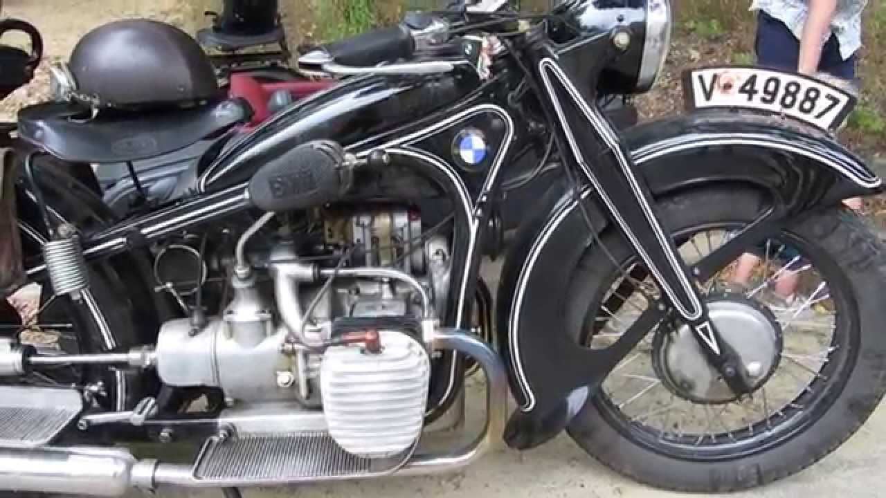 Deutschlandfahrt der hundertjährigen Motorräder - Ziel : Görlitz - 2015 drei BESUCHER BMW R11