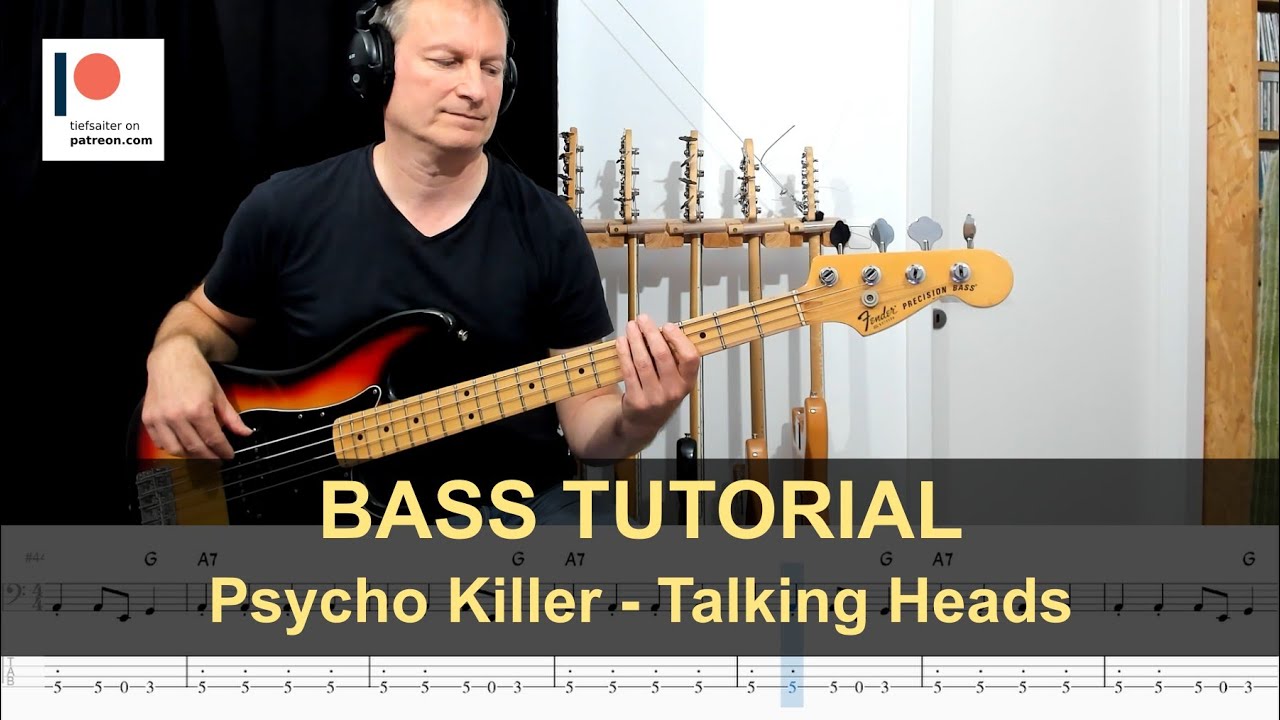 Psycho Killer - Talking Heads | Bass Tutorial (Sheet + TABs)