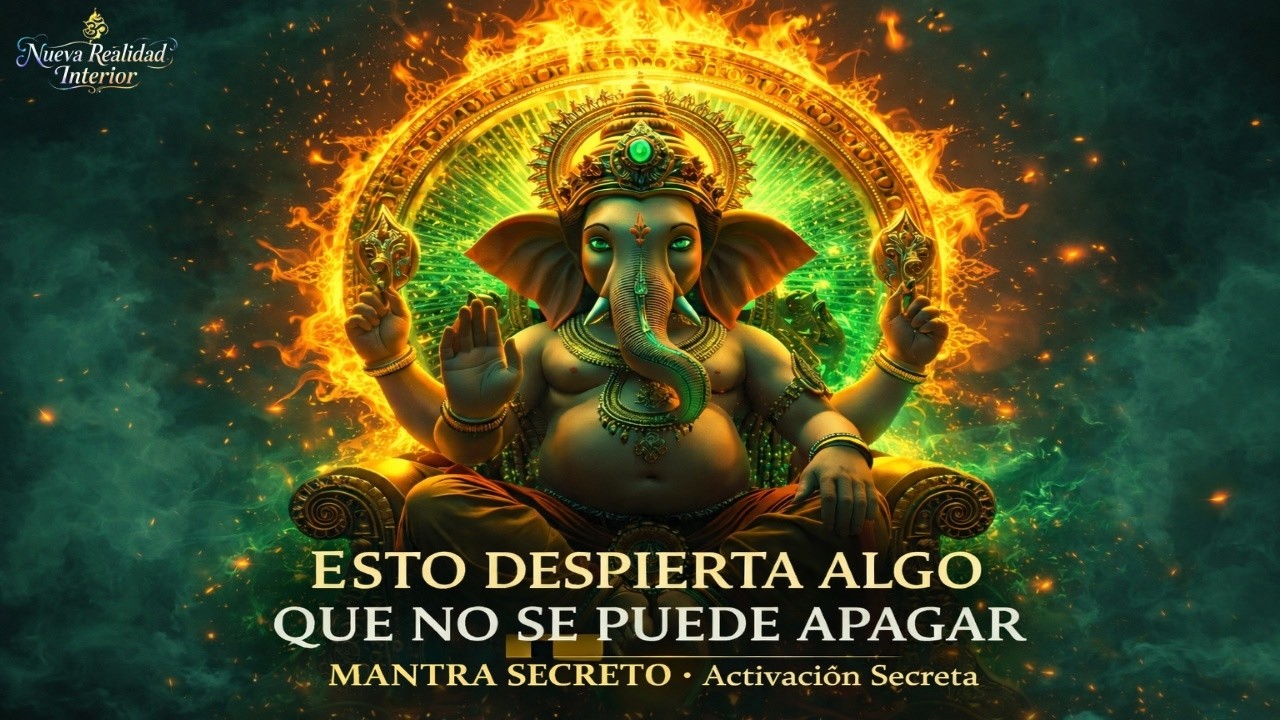 ESTO DESPIERTA ALGO QUE NO SE PUEDE APAGAR 🔥🕉️MANTRA SECRETO GANESHA–Activación Espiritual Profunda